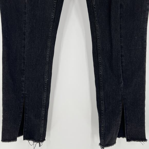Abercrombie & Fitch Curve Love The Skinny High Rise Ankle Slit Jeans Size 32/14L - Picture 5 of 10